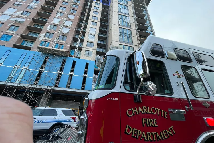 Three workers died when scaffolding collapsed at a construction site in Charlotte